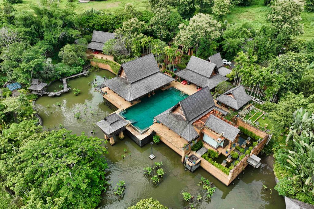 Bird's eye view of Howie's HomeStay, Chiang Mai, Thailand