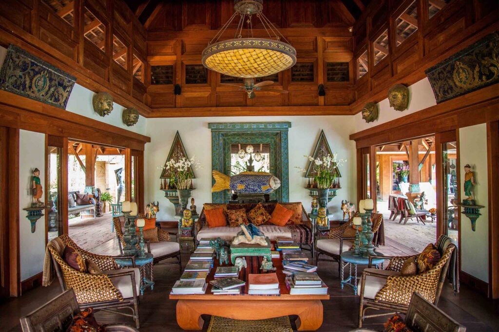 Dining area at Howie's HomeStay, Chiang Mai, Thailand