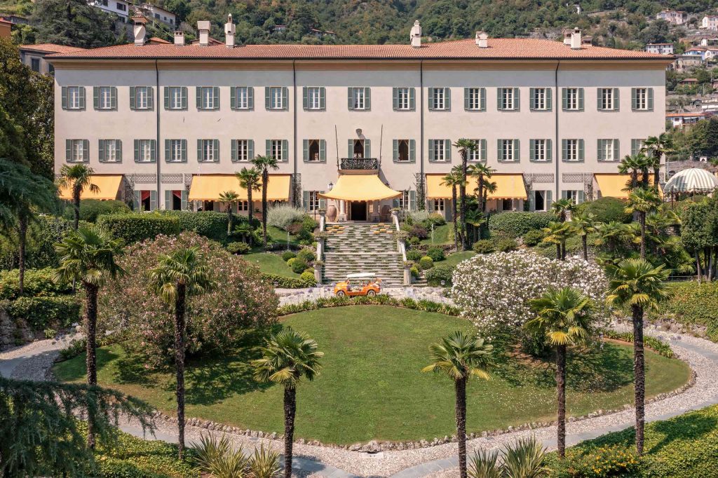 Facade of Passalacqua, Lake Como, Italy