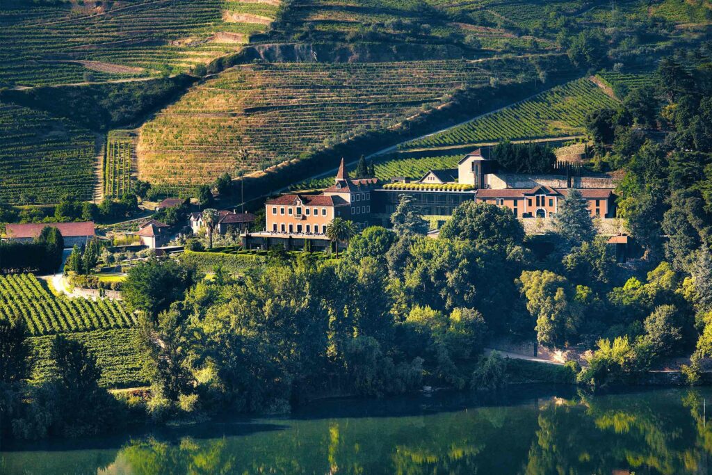 Aerial view of Six Senses Douro Valley, Samodães, Portugal