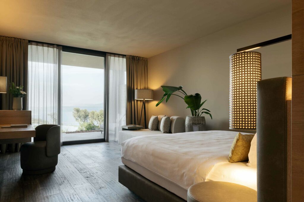 Bedroom at Cape of Senses, Lake Garda, Italy