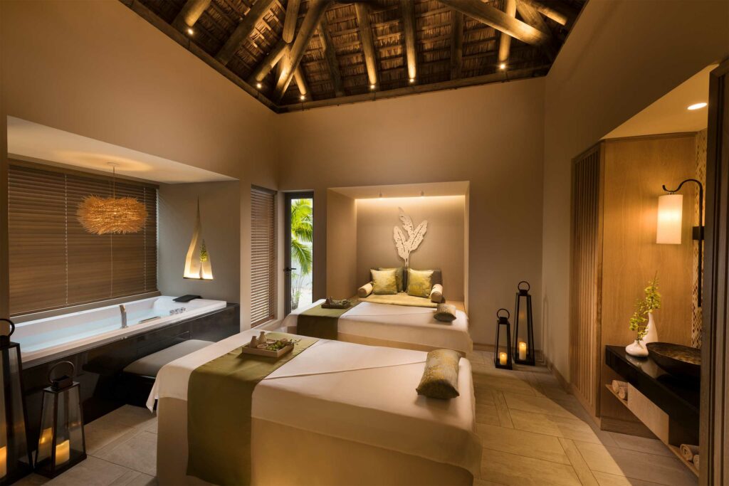 Treatment room inside the Spa at Anantara Iko Mauritius Resort & Villas, Mauritius