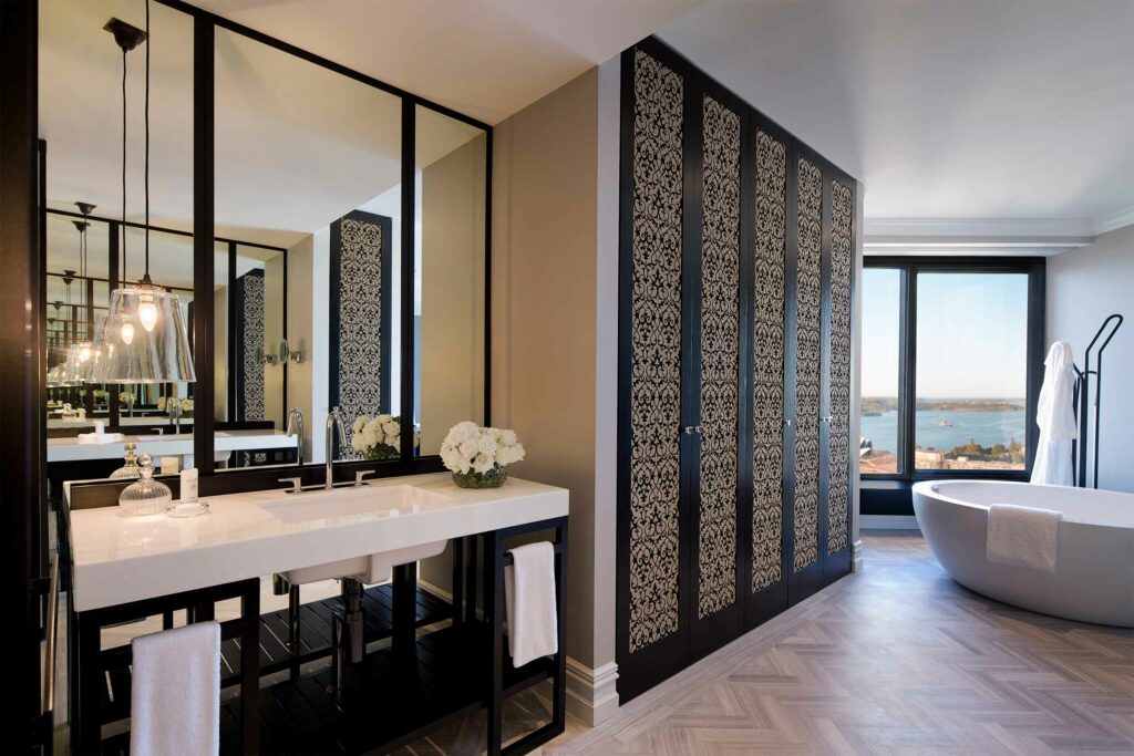 Bathroom of the Presidential Suite at the Four Seasons Hotel Sydney, Sydney, Australia