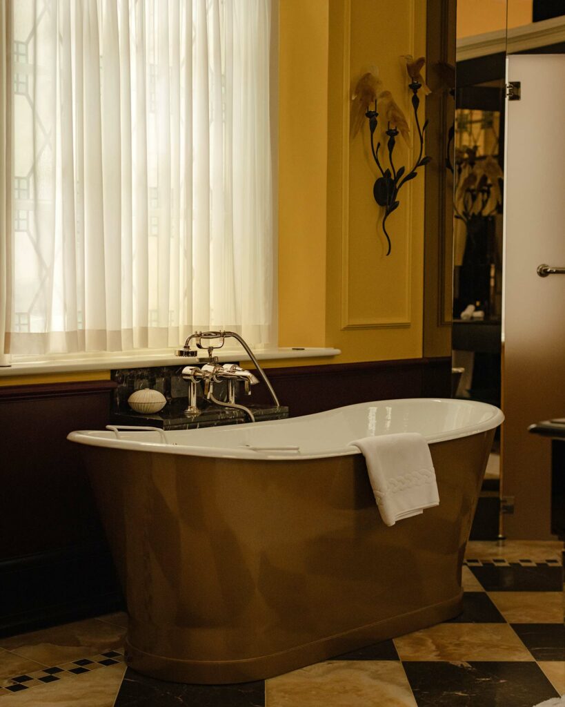 A gilded bathtub, England, United Kingdom