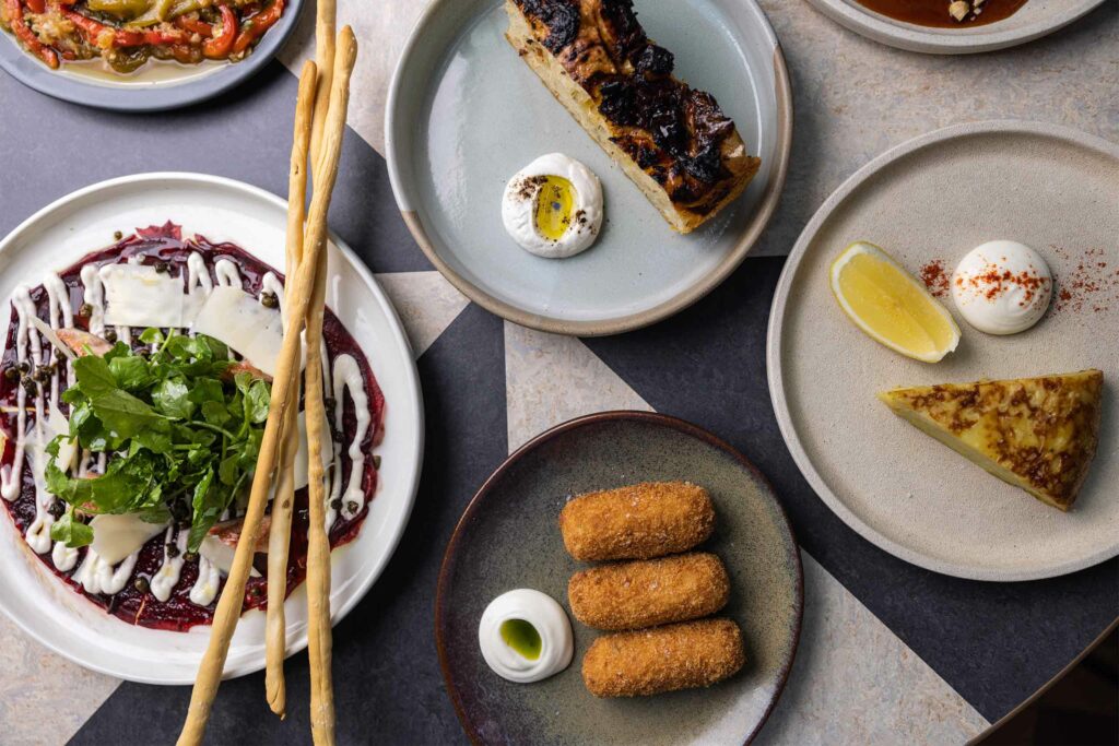 Vegan dishes are served at Alibi restaurant, Sydney, Australia