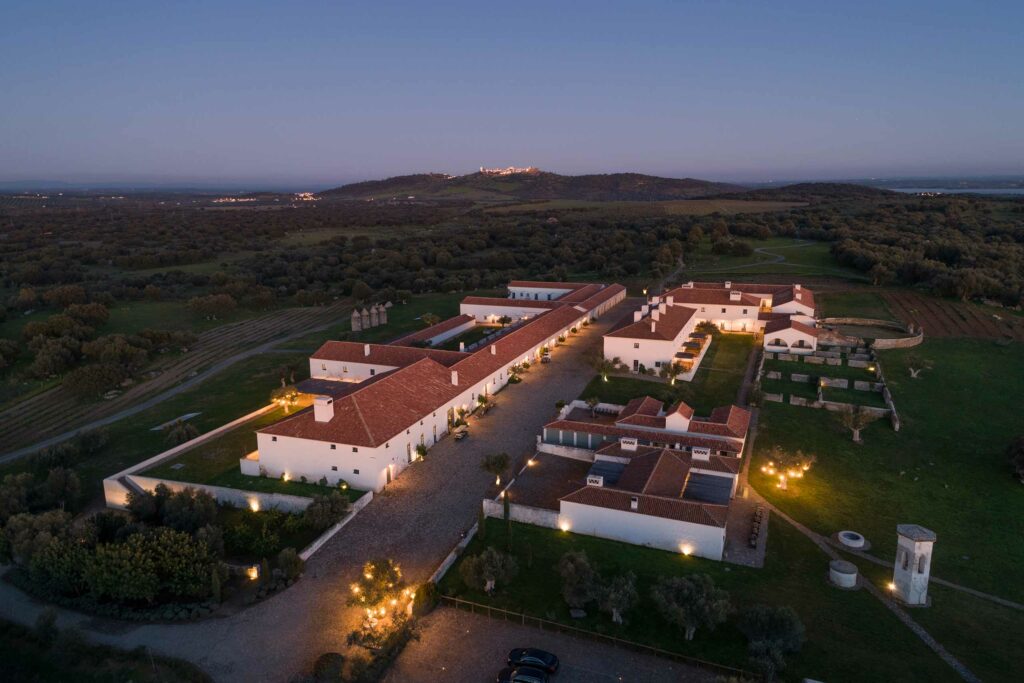 Aerial view of São Lourenço do Barrocal, Alentejo, Portugal