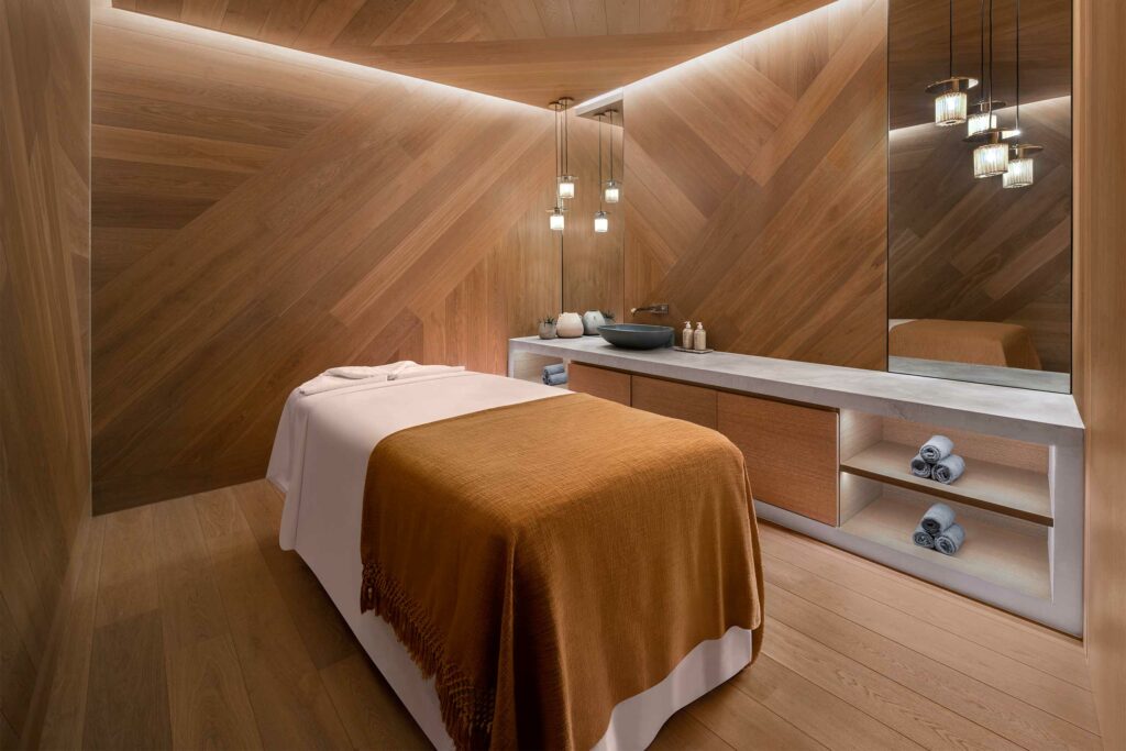 A massage table in a spa, Australia