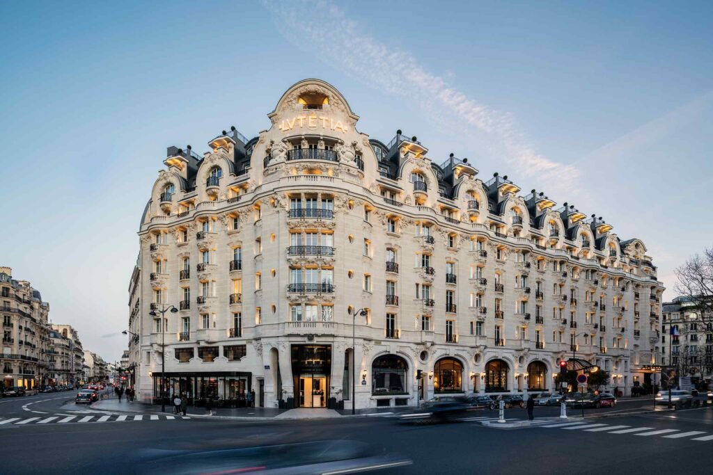 Exterior of Hôtel Lutetia, Paris, France