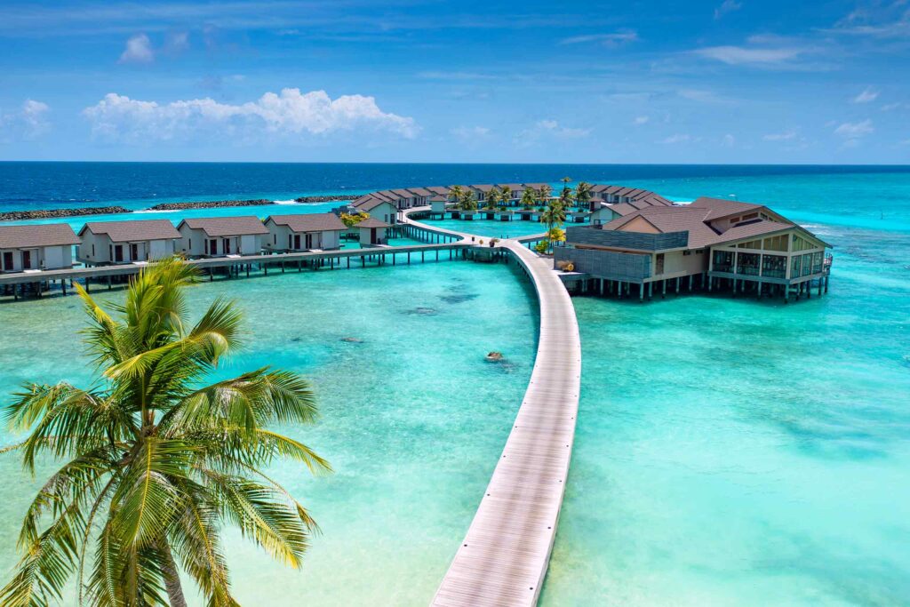 Overwater villas at Atmosphere Kanifushi, Maldives