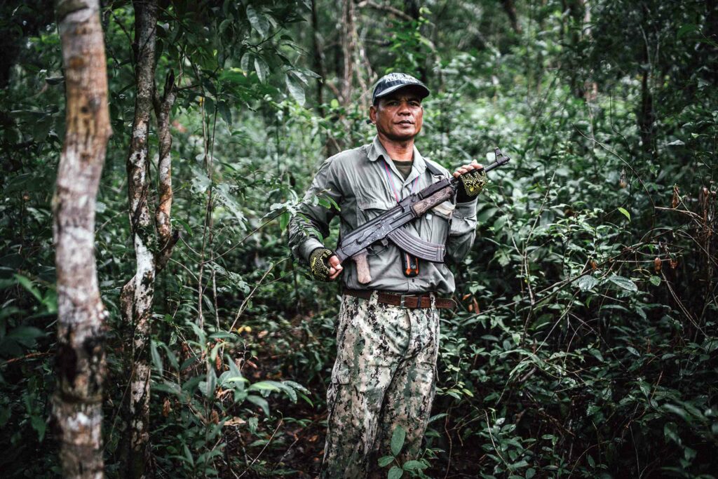 A ranger working for the Shinta Mani Foundation, Shinta Mani Wild, Cambodia