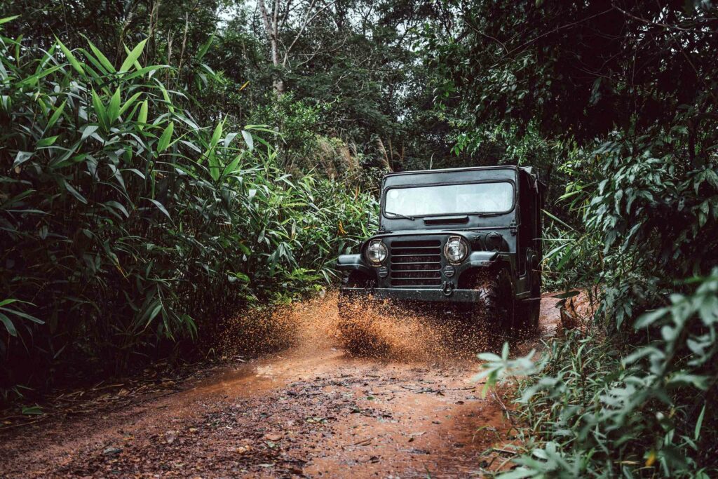 A patrolling car sponsored through the Shinta Mani Foundation, Shinta Mani Wild, Cambodia