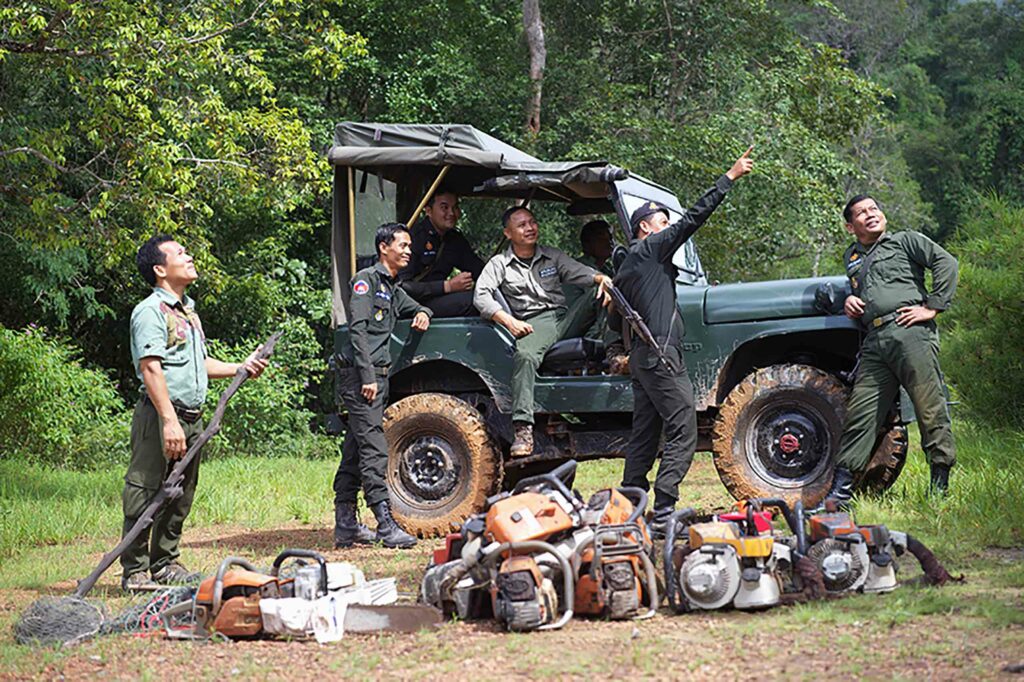 Rangers working for the Shinta Mani Foundation, Shinta Mani Wild, Cambodia