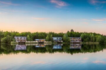 Lakeside accommodations at The Lakes by Yoo, Cotswolds, England, United Kingdom