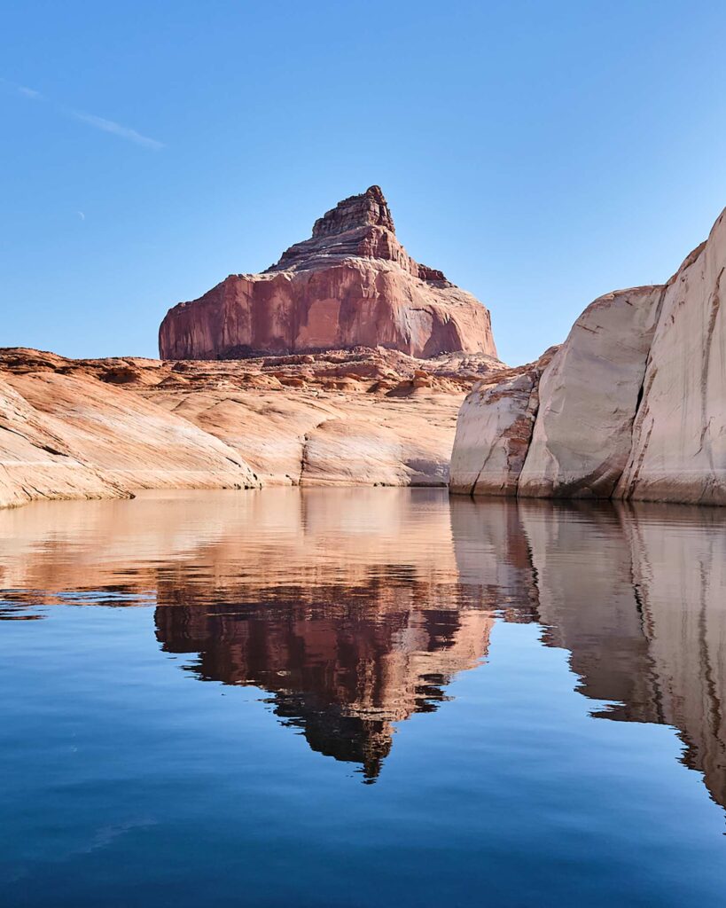 Rock formation near Lake Powell in Utah, USA, shot on a Fujifilm X-S20 camera