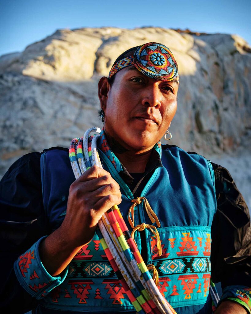 Colourful attire of the local Navajo people in Utah, USA, shot on a Fujifilm X-S20 camera