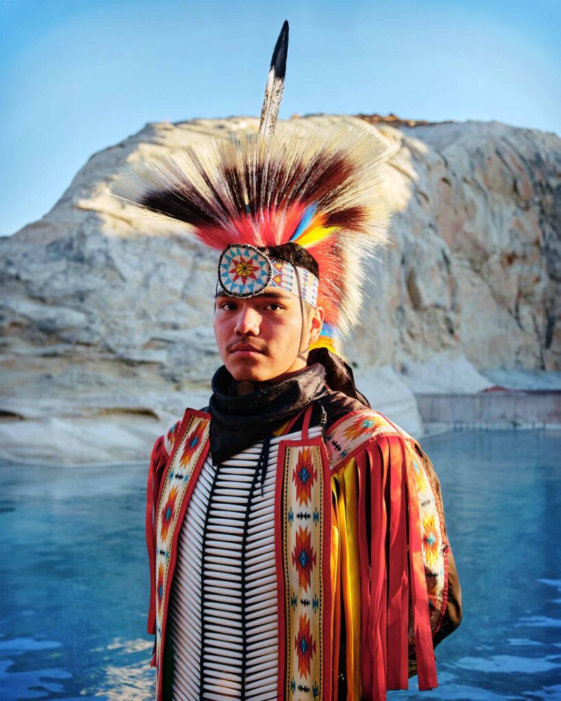 Vibrant attire of the local Navajo people in Utah, USA, shot on a Fujifilm X-S20 camera