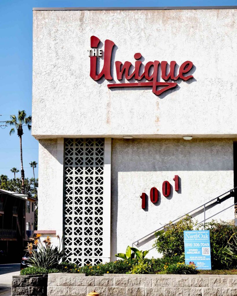 A vintage-looking house front in Los Angeles, California