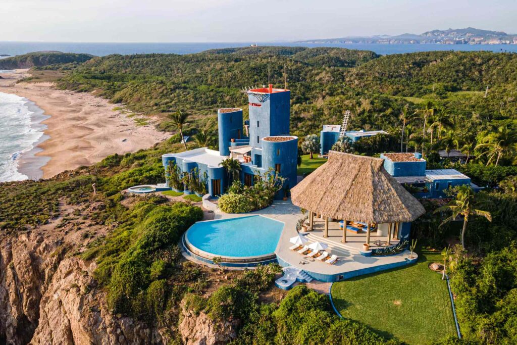 One of the vibrant coloured villas at the home of Ondalinda x Careyes.