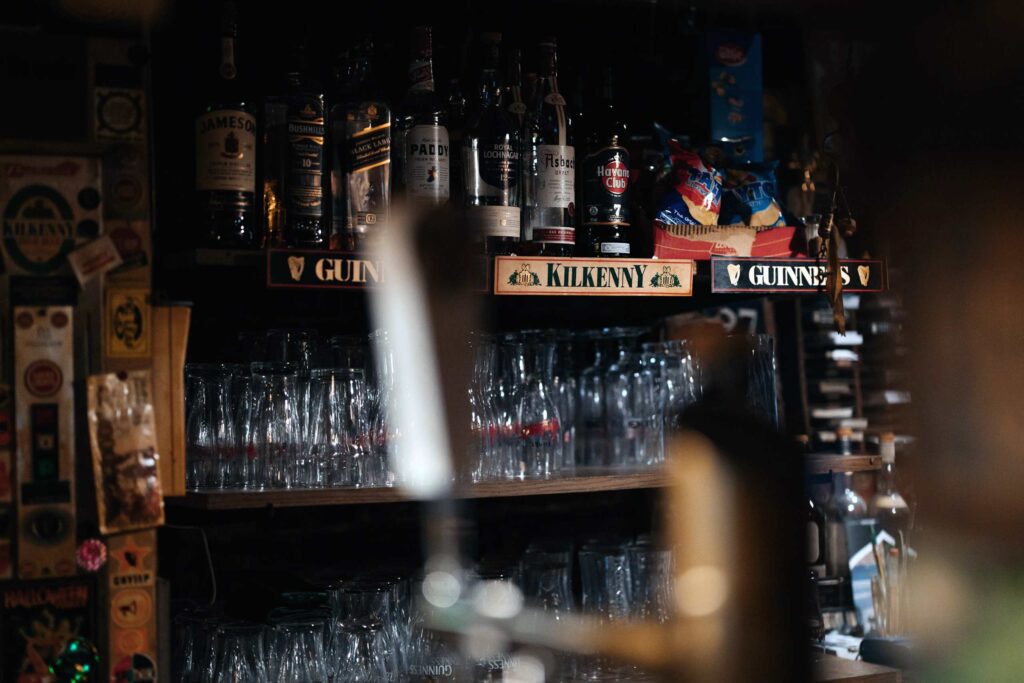 Interior of an Irish Pub, the country's national take on global drinking culture