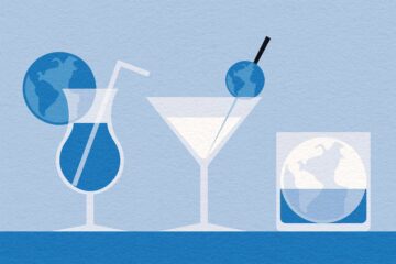 Illustration for The Layover column on global drinking culture