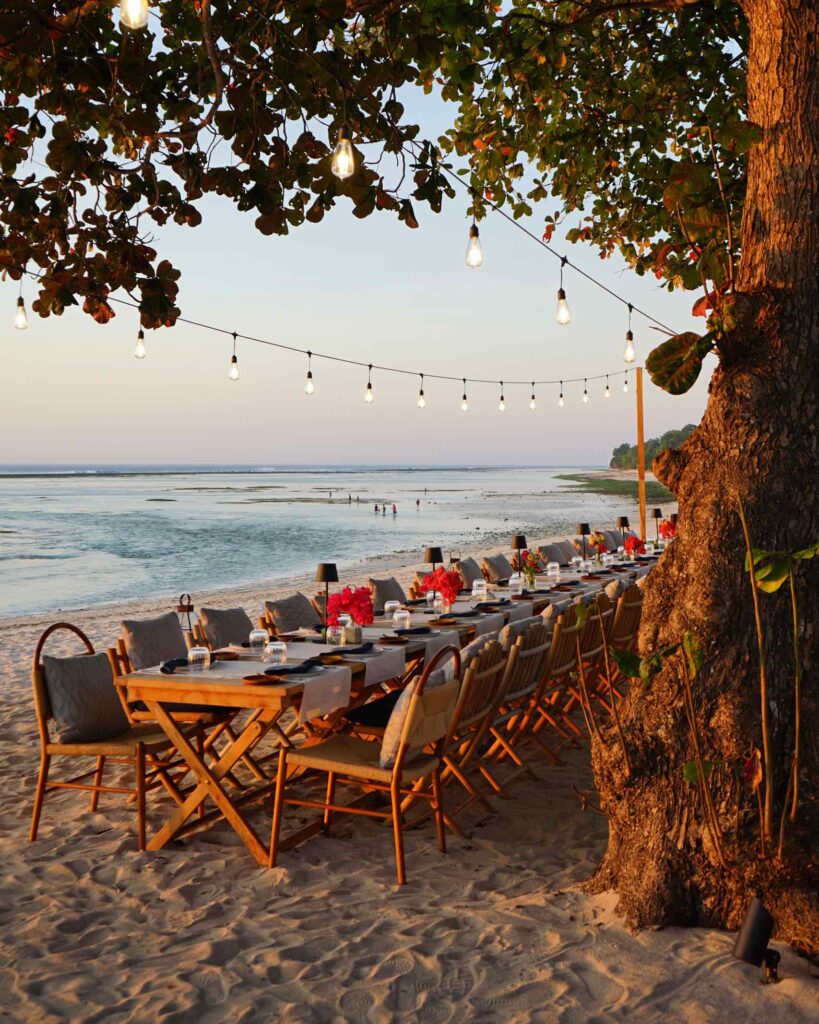 Dinner on the beach at Cap Karoso, Sumba, Indonesia