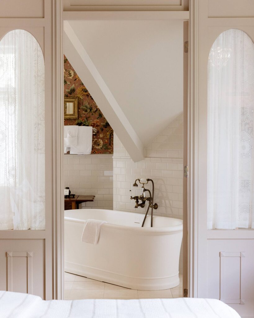 A bathtub at Hotel Union Øye, Norangsfjorden, Norway