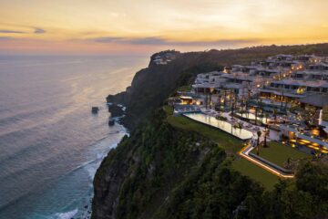 Aerial view of Six Senses Uluwatu, Uluwatu, Bali, Indonesia