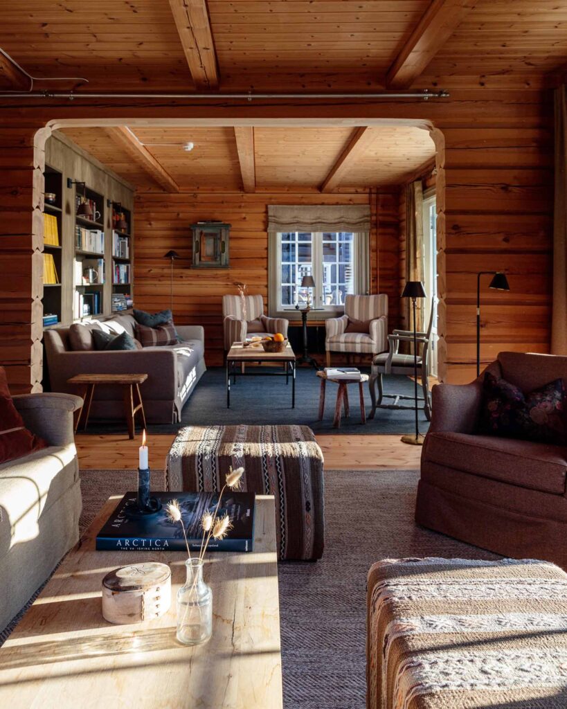 A reading room at Storfjord Hotel, Skodje, Norway