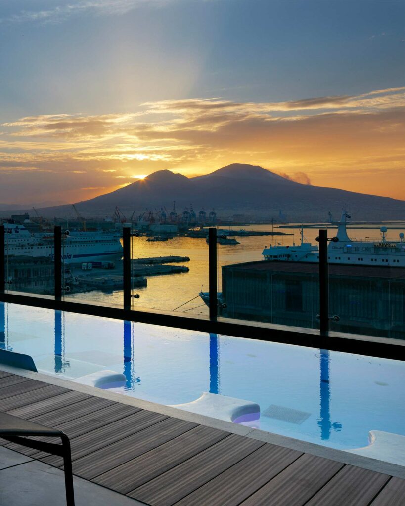 Views of Mount Vesuvius from ROMEO Napoli