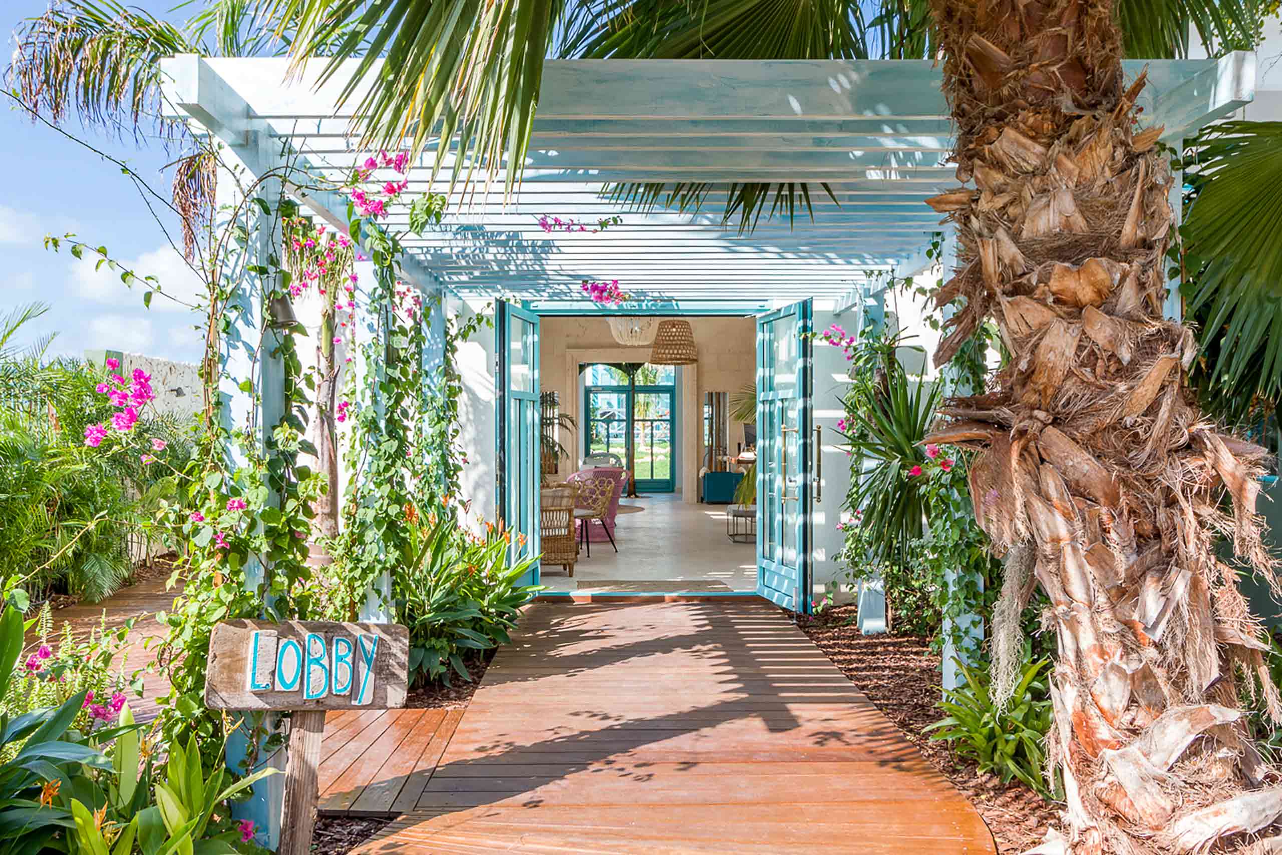 Entrance to the lobby at Boardwalk Boutique Hotel Aruba, Noord, Aruba