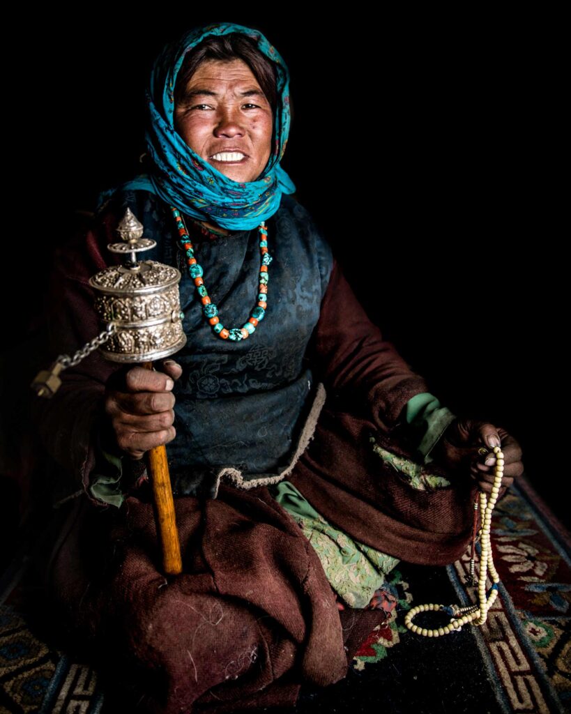 A local villager in Ladakh, India, photographed during a Journeys With Purpose trip