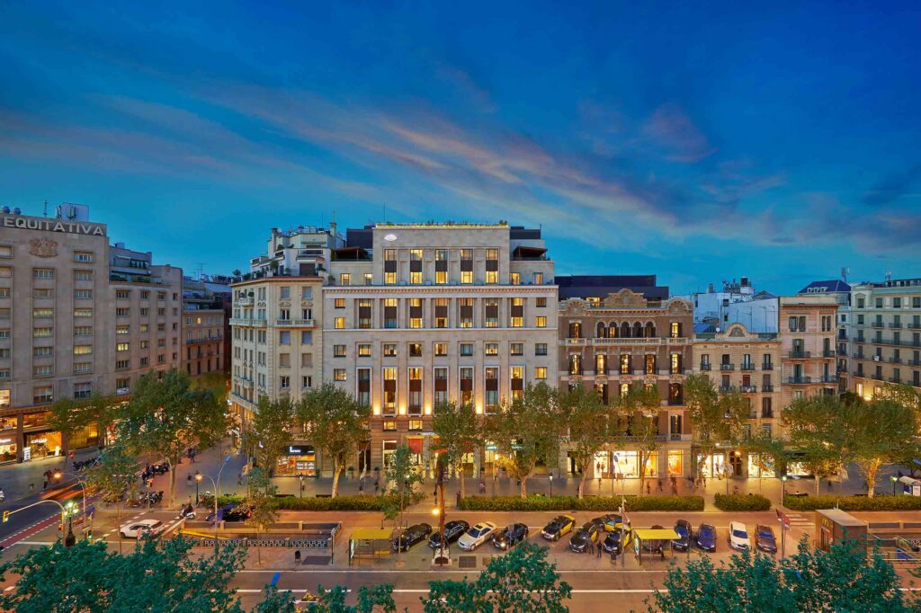 Exterior of Mandarin Oriental Barcelona, Barcelona, Spain