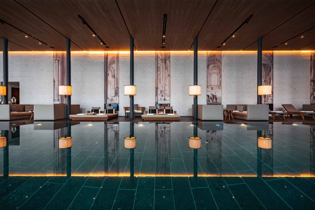 Indoor pool at The Chedi Andermatt, Andermatt, Switzerland