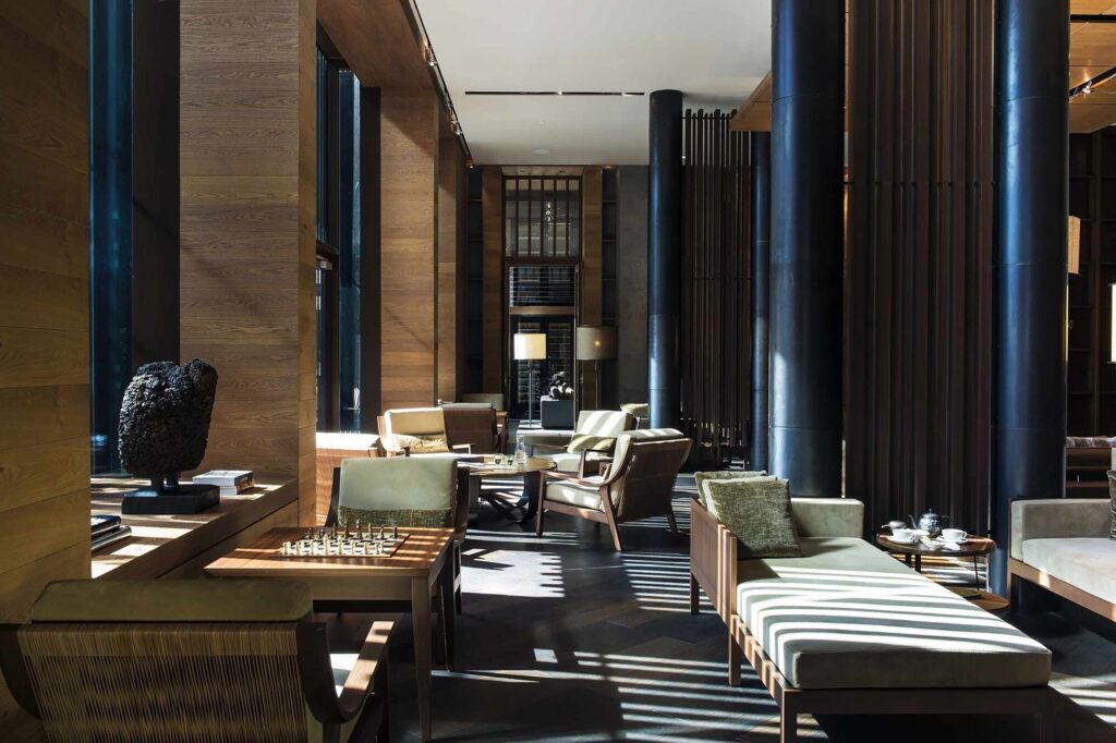 Striking interiors at The Chedi Andermatt, Andermatt, Switzerland