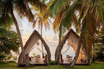 Beachside dining at Voaara, Madagascar, an answer to question of where to travel in 2025